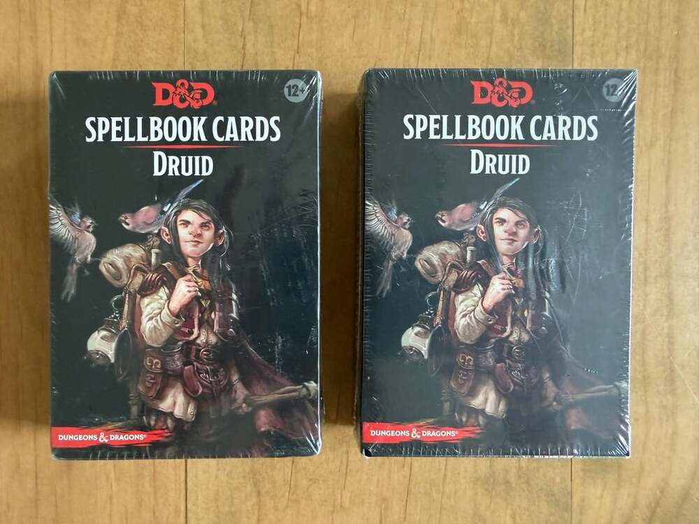 Wizards of the Coast D&D Spellbook Cards Druid- 2 boxes
